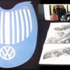 VW Volkswagen Premium Paper Hat and 2 Vintage 1950's Brochures