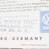 VW Volkswagen Premium Paper Hat and 2 Vintage 1950's Brochures - Image 7