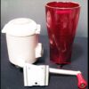 Dazey Wall Mount Torpedo Ice Crusher with Red Bottom