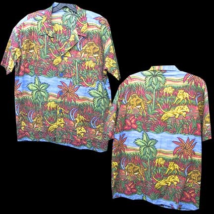 Lions Hunting Elk Cabana Shirt