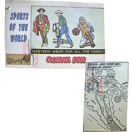 Wrangler Western Wear for All the Family Sports Theme Mini Coloring book