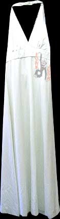 White with Slight Silk Sheen Look Classic Halter Top