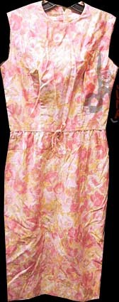 Julius Garfinkel Pastel Sherbet Color Flowers Sleeveless Dress with Faux Bow Waist Dress