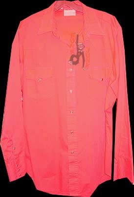 Sears Western Wear Bright Red with Ruby Snap Western Long Sleeve