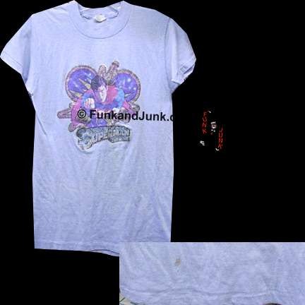 Superman ( Christopher Reeves ) Sparkle Decal T shirt