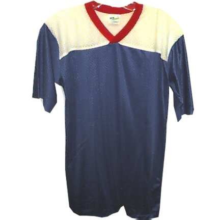 Campus Pro Action Deadstock Blue with White Yoke and Red Neck Band Vented Football Jersey