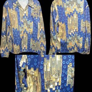 Davinci Delfina Arabic Palace & Art Scenes Men's Long Sleeve Shirt
