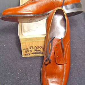 Barclay Textured Light Brown Stitched Toe Line and Sides Men's Deadstock Shoes