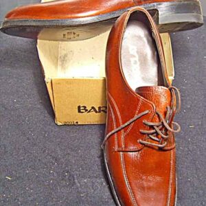 Barclay Deep Brown Stitched Toe Line and Sides Men's Deadstock Shoes