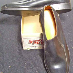Sandy Mcgee Black Leather Upper Deadstock Classic Loafers