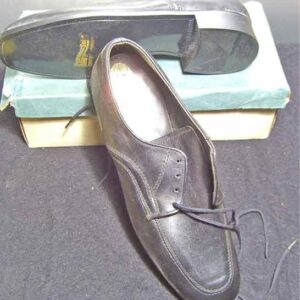 Barclay Black Stitched Toe Line and Sides Men's Deadstock Shoes
