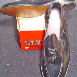 British Walkers Black Tassel Front Deadstock Loafers