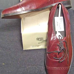 Chadmore Brown with Purplish Tone Bar Toe Line Men's Deadstock Shoes