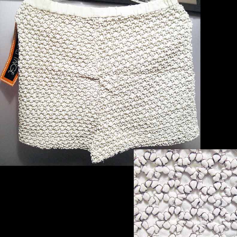 Beverly Paige raised Quilted connected Circles Women's Shorts