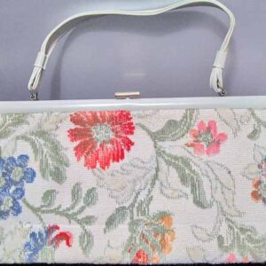 Aetna Long Carpet Purse with Colored Flowers