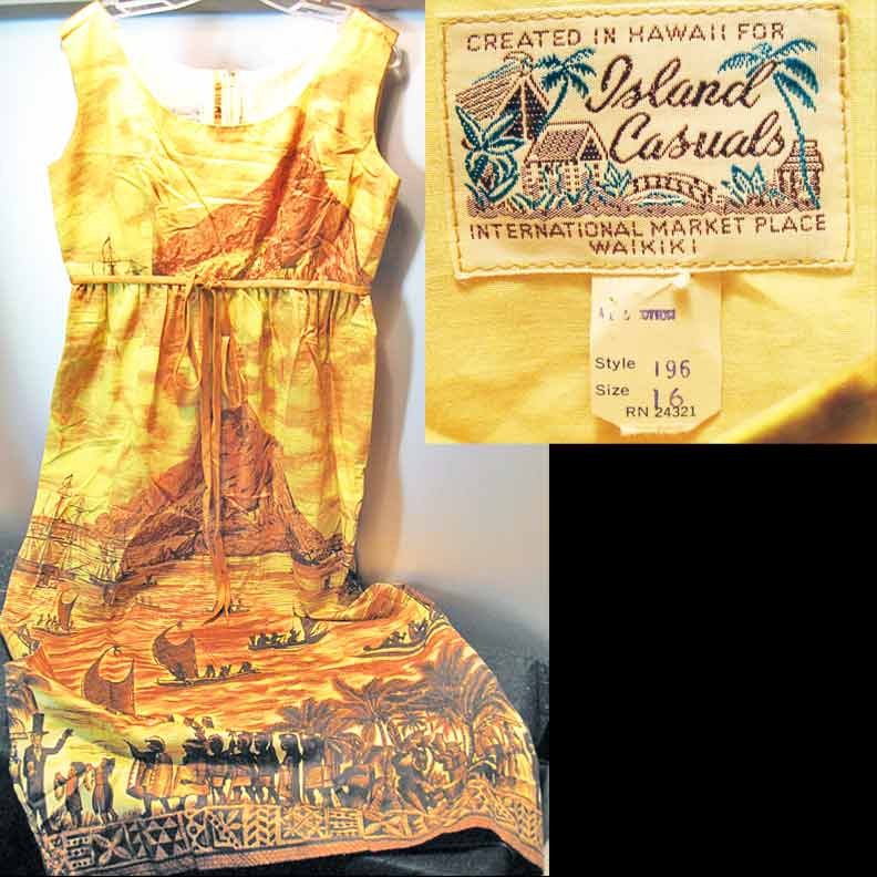Abraham Lincoln and King Kamehameha Rare Hawaiian Dress Fantastic
