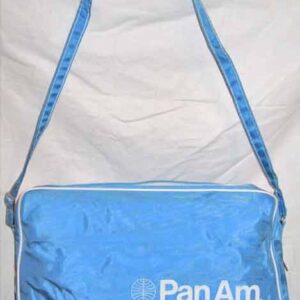 Pan Am Vintage Lighter Blue Canvas Shoulder Bag