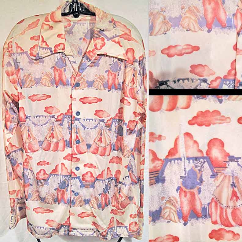 Acid inspired Masquerade Ball Disco Long Sleeve Shirt