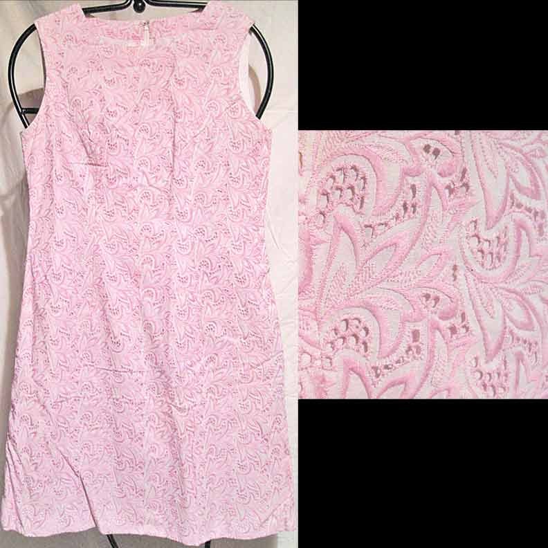 Lavender Floral Stitched Lace Sleeveless Dress