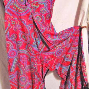 Red with Psychedelic Paisley Elephant Bell Bottom Jumper