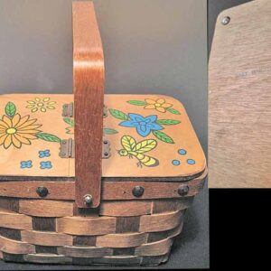 Gary Gail Daillas Bee with Flowers Basket Box Purse