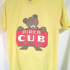 Vintage Piper Cub Aircraft Corporation Bear logo T-shirt