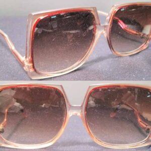 1970s Oversized Reversed Lenses Womens Sunglasses
