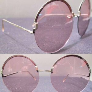 Flip Out Mod Round Sunglasses Kit by Riviera in Case