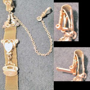 Gold Mesh Victorian Watch Chain