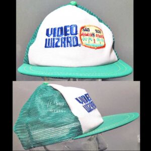 Video Wizard with Space Invaders Patch Stitched Truckers Hat