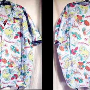 Grenada Spice Island Caribbean Cabana Shirt
