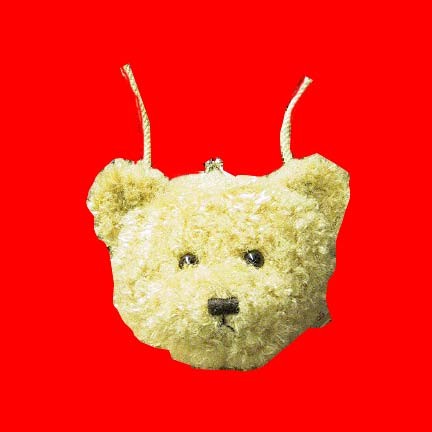 Gund Tan teddy bag bear head purse